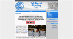 Desktop Screenshot of mcdavidroofing.com